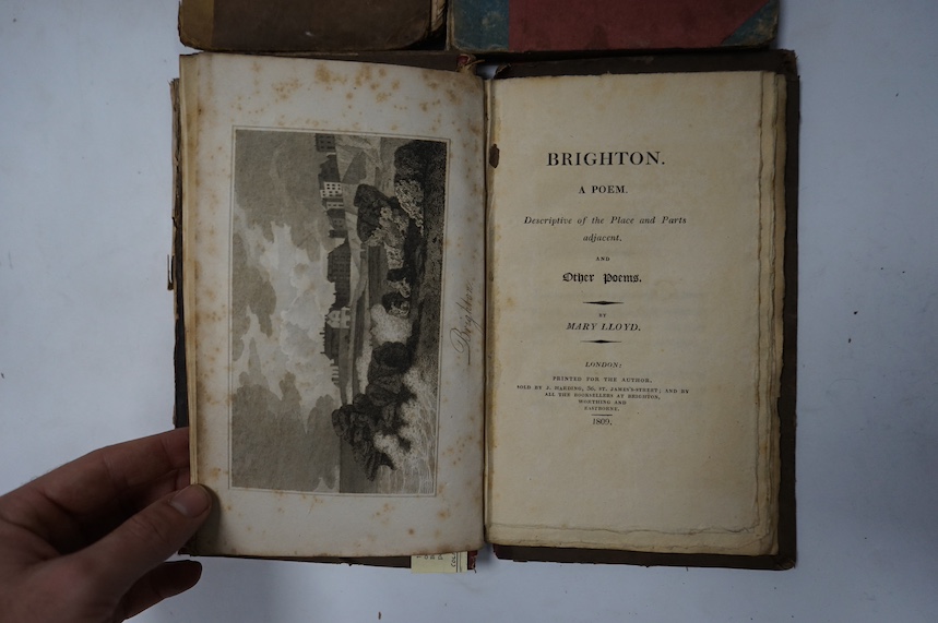 Knox, V. - Narrative of...Sermon preached in the Parish Church of Brighton, 1793; [Attree] Topography of Brighton: And Picture of the Roads, 1815; Lloyd, Mary - Brighton, A Poem, 1809; Sickelmore's Views of Brighton, 182